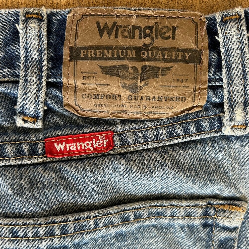 Wrangler Denim Distressed Mens Jeans 34x30